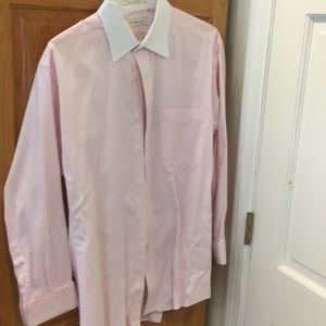 Joseph Abboud 16.5 32/33 pink dress shirt